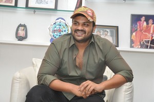 Manoj Interview Stills at Attack Movie